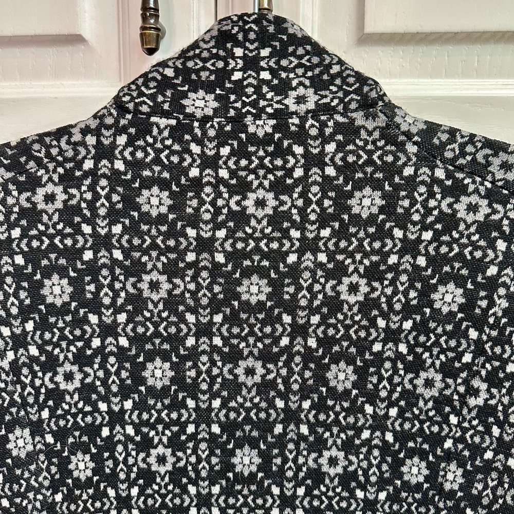 Ibex Juliette Zip Tunic Jacket 100% Merino Wool Black & White Size XS-- travel ! - Picture 6 of 16